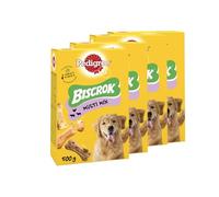 Biscrok Original Dog Treats 500g X Pack Of 4 - Features: Omega 3 Fatty Acids, Vitamins & Minerals For Natural Defenses, Calcium For Strong Teeth And Bones