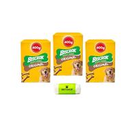 Biscrok Original GRAVY BONES Dog Treats, 3 × 400g With BRITSHOP Poop Bag