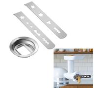 Biscuit Attachment for Meat Grinder Pastry Attachment Stainless Steel with 8 Different Shapes, Biscuit Attachment Accessories for KitchenAid Meat Grinder Food Processor