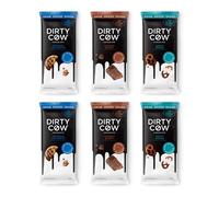 Biscuit Blizzard | Six Bars of Dirty Cow Chocolate |Dairy Free Plant Based and Vegan |Contains: 2 Chunky Dunky, 2 Salty Susan, 2 Cookies No Cream