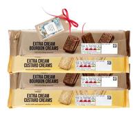 Biscuit Bundle With Extra Bourbon Creams And Extra Custard Creams Flavours Biscuit Snack 165g (4 Pack) - By Oerich Gift