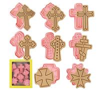 Biscuit Cutter Cross - Cross Cookie Mold - 3D Adorable Biscuit Mould, Kitchen Bakeware for DIY Baking Fondant Pastry Bakeware Party Supplies Keloc