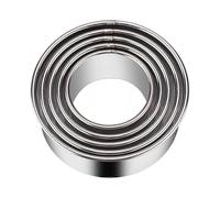 Biscuit Cutters Set, Sturdy Stainless Steel Circle Round Cookie Cutters in Graduated Sizes