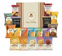 Biscuit Gift Set Hamper - Bundle Bear Biscuit Hamper including 18 Snack Twin Packs - Border Biscuits, Shortbread & Individually Wrapped Cookies/Birthday Hampers for Women & Men (Happy Birthday)