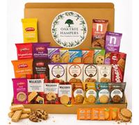 Biscuit Hamper Gift Set Contains Large Assortment of Premium Individually Wrapped Biscuits & Shortbread | Total of 30 Treats for Birthday, Mother's Day & Thank You Biscuits Collection