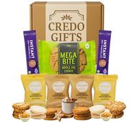 Biscuit Hamper Gift Set with Hot Chocolate - Shortbread Biscuits with Clotted Cream & Lemon, Apple Pie Cookie, Hot Chocolate - Boxed Biscuits Gift Set for Men & Women, Thank You or Birthday Treat