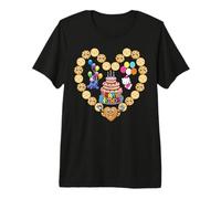 Biscuit is My Valentines I Love Biscuits We Heart Cookies Premium T-Shirt