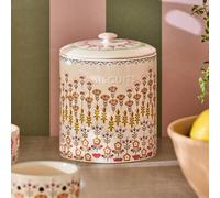 Biscuit Jar: 1 X Cath Kidston Painted Table Ceramic Biscuit Jar, Ceramic