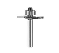Biscuit Joint Router Bit, 1/4 Inch 1/2 Inch Shank T Slot Woodworking Milling Cutting Tool with Bearing(12.7X4.76mm)