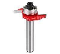 Biscuit Jointer and Router Bits, Professional Woodworking Tool with T-Shank Design, 1/4 Inch x 5/32 Inch Dual Flute Ball Bearing T-Type Cutter for Precise Joints and Seamless Wood Connections