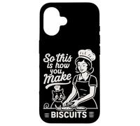Biscuit Making Baker This Is How You Make Biscuits Cat Lover Case for iPhone 16