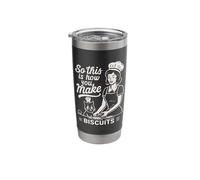 Biscuit Making Baker This is How You Make Biscuits Cat Lover Stainless Steel Insulated Tumbler
