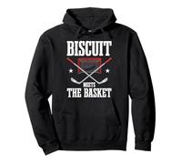 Biscuit Meets The Basket Hockey Goalie Puck Fans Pullover Hoodie