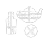 Biscuit Mold Set Cookie Mold Set DIY Biscuit Cake Baking Moulds Eat Me Dessert Embossing Stamp 3PCS