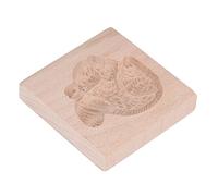 Biscuit Mould, Wooden Biscuit Mold Washable Reusable Beech Wood for Cooking (Squirrel)