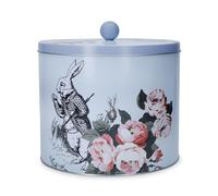 Biscuit Tin Metal Food Storage Caddy with Lid Mikasa Blue One Size