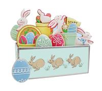 Biscuiteers Easter Egg Hunt Biscuit Tin - Hand-Iced Themed Biscuits in Illustrated Keepsake Tin - Edible Easter & Spring Celebrations