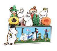 Biscuiteers Moomins Biscuit Tin | Hand-Crafted & Hand-Iced 6 Character Gingerbread Collection in London | Luxury Keepsake Illustrated Tin | Perfect Moominvalley Gift for Birthdays & Fans UK