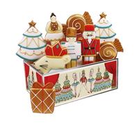 Biscuiteers Nutcracker Christmas Biscuit Tin | 9 Hand-iced Gingerbreads | Ballet Designs Including the Nutcracker and Sugarplum Fairy | Warm Traditional Spice | Keepsake Trinket Tin