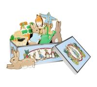 Biscuiteers Peter Rabbit & Friends Biscuit Tin - 8 Hand-Iced Vanilla Biscuits - Beatrix Potter Keepsake Gift Tin - Ideal Baby Shower & Birthday Present - Handmade in London Using Finest Ingredients