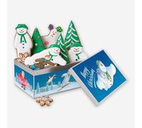 Biscuiteers The Snowman™ Biscuit Tin - 9 Handcrafted Gingerbread Biscuits in Keepsake Tin - Perfect Food Gifts - Artisanal London Bakery Christmas Food Hamper