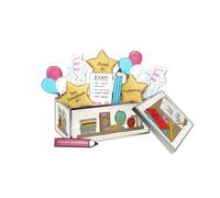 Biscuiteers Well Done Exams Biscuit Tin, Luxury Exam Congrats Gift