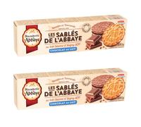 Biscuiterie De L'Abbaye Biscuits Sable de L'Abbaye Milk Chocolate 130g x 2