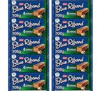 Biscuits Bars Bundle with Blue Riband Milk Chocolate Hazelnut Wafer Biscuit Bars Multipack 108g - 10 Pack | No Artificial Colours, Flavours or Preservatives.