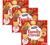 Biscuits Bundle Pack with Family Circle Biscuit Assortment 400g - 3 Pack | 10 Varieties of Biscuits, Suitable for vegetarians.