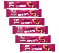 Biscuits Bundle with Fox's Biscuits Jam 'N Cream Rings 150g - 6 Pack | Jam Rings with Real Raspberry Jam, Suitable For Vegetarians.