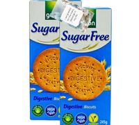 Biscuits Bundle With Sugar Free Digestive Diabetics Plain Biscuits Pantry 245g (2 Pack) - By Oerich Gift