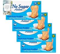 Biscuits Bundle With Wholegrains Breakfast Biscuits With Yogurt Flavoured Filling 220g (4 Pack) - By Oerich Gift