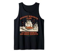 Biscuits Cat Funny Halloween Baking Kitten Spooky Women Men Tank Top