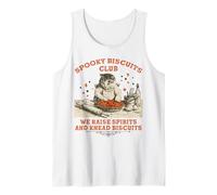 Biscuits Cat Funny Halloween Kitten Baking Spooky Women Men Tank Top
