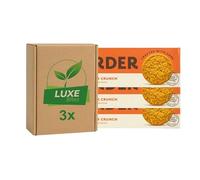 Biscuits Cookies Bakery Snacks - Fiery Ginger Crunch - 135g - Compatible with Border Biscuits By Luxe Bitez (Pack of 3)