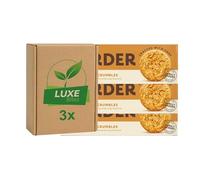 Biscuits Cookies Bakery Snacks - Golden Oat Crumbles - 135g - Compatible with Border Biscuits By Luxe Bitez (Pack of 3)