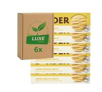 Biscuits Cookies Bakery Snacks - Lemon Drizzle Melts - 150g - Compatible with Border Biscuits By Luxe Bitez (Pack of 6)