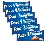 Biscuits & Crackers Bundle Pack with Fox's Biscuits Milk Chocolate Viennese 120g - 6 Pack | Viennese Biscuits Sandwiched with Milk Chocolate, Suitable for vegetarians.