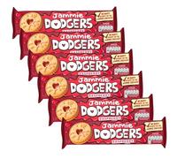 Biscuits & Crackers Bundle Pack with Jammie Dodgers Raspberry Biscuits 140g - 6 Pack | Shortcake biscuits with a raspberry flavoured apple jam, Suitable for vegetarians.