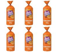 Biscuits & Crackers Bundle with Snack a Jacks Smooth Caramel Crispy Rice & Corn Cakes Snacks 159g - 6 Pack | Caramel Flavour Rice and Corn Cakes, Suitable for Vegetarians.