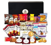 Biscuits Gift Set Hamper Bundle-40 Piece Gift Hamper with 37 Individually Wrapped Biscuits Multipacks & 3 Artisan Breakfast Spreads (Chocolate Spread, Strawberry Jam, Pure Honey)