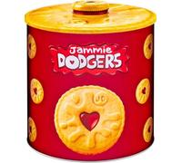 Biscuits Gift Set - Jammie Dodger Biscuit Barrel | Biscuit Tin | Valentine Biscuits Gift | Jammie Dodger Minis With Raspberry Flavoured Jam (Raspberry) 120g