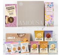 Biscuits Gift Set | Luxury Biscuit Hamper for Women & Men | Biscuit Selection Box With Queen Drops, Strawberry & Clotted Cream Biscuits, Almond Thins, Chocolate Cookies & More.