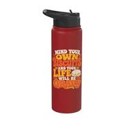 Biscuits Gravy Pun Breakfast Stainless Steel Insulated Water Bottle