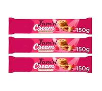 Biscuits Jam 'n' Cream Raspberry & Vanilla Biscuits, 150g, Suitable for Vegetarians,Pack Of 3