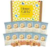 Biscuits Lovers Hamper Gift Set with Border Biscuits Shortbread Rings 12 Packs of Two Biscuits (24 Single Biscuits) Individually Wrapped Delicious Luxury Snacks Hamper | Afternoon Tea Snack Box