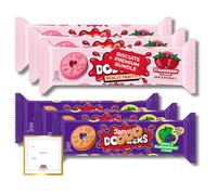 Biscuits Multipacks of Jammy Dodgers Strawberry 3x140g and Apple & Blackcurrant 3x140g Bundles by The Great British Kitchen
