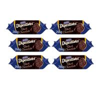 Biscuits Multipacks of McVitie's Dark Chocolate Digestives Biscuits Gift Set | Dark Chocolate Biscuits Digestives | Box of Biscuits | An Ideal Biscuit for a Gift or to Treat Yourself | 266g