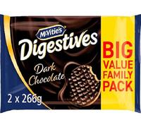 Biscuits Variety Range Of McVitie's - Family Favourite Tea Time Selection - Multiple Flavours Available (McVitie's Dark Chocolate Digestives Biscuits Twin Pack 2 x 266g)