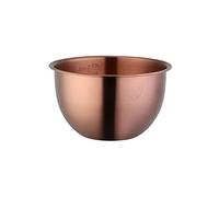 BISDARUN 18/10 Stainless Steel Mixing Bowls with Measurement Marks 2.5 Litres for Baking Salad Bowl Meal Prep Party Serving Bowls Matte Rose Gold 1-PCS